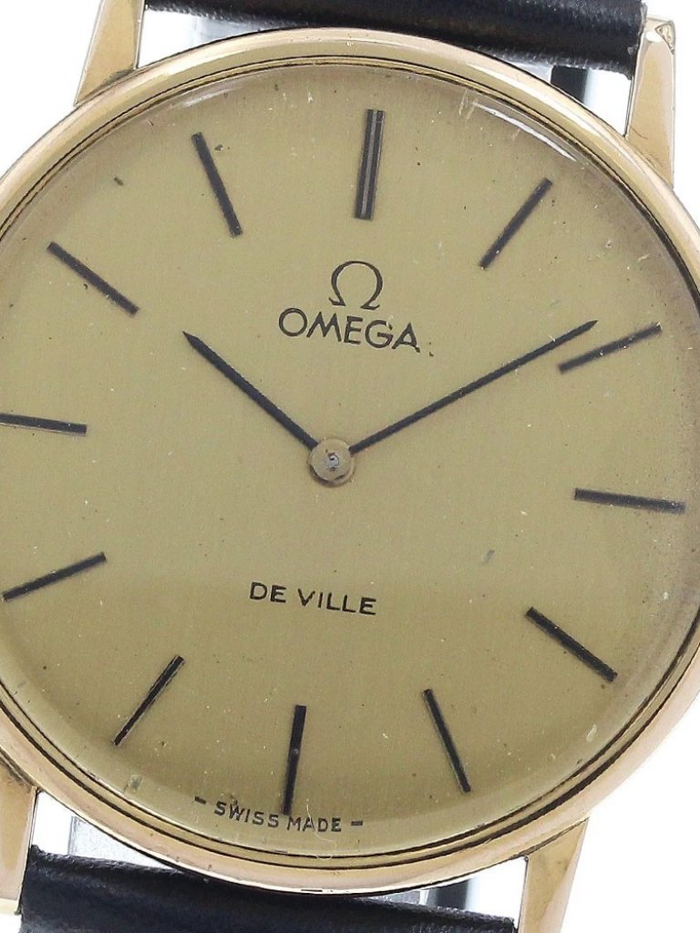 Omega De Ville 1110140 Vintage Cal625 Gold Dial Hand Winding Mens